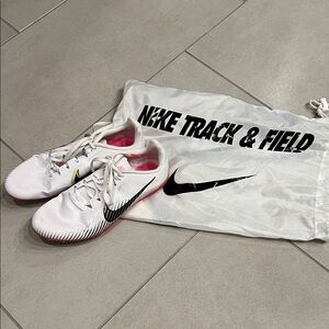 Nike White and Black Running Shoes